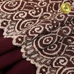 Кружево бельевое эластичное 180 мм / 3 м, L1351 цв.т.бежевый+св.бежевый, Kruzhevo