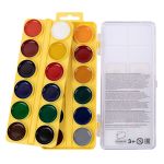 Краска акварель Лео Играй медовые, без кисти (классическая двухъярусная) LPW-0224 24 цв