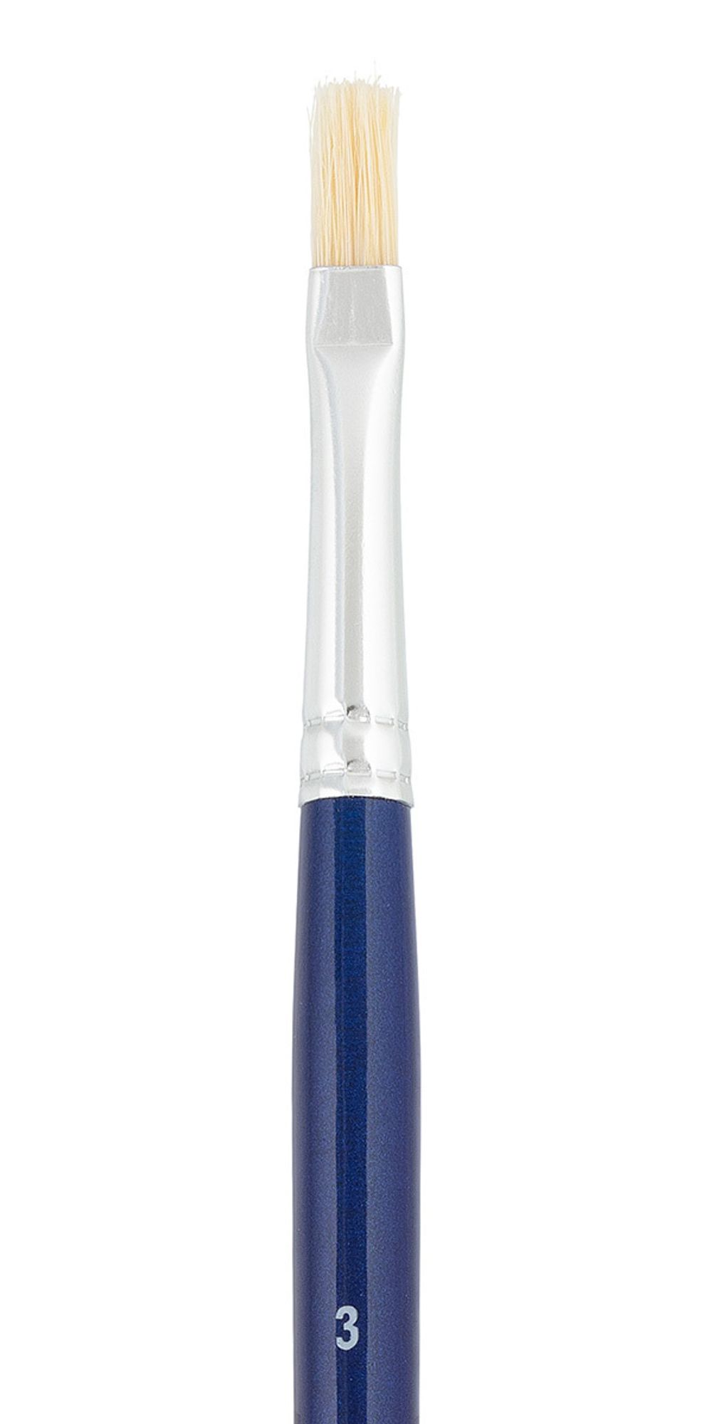 Кисть щетина №03 плоская, 5 шт, длинная ручка, 03, Vista-Artista 30012-03