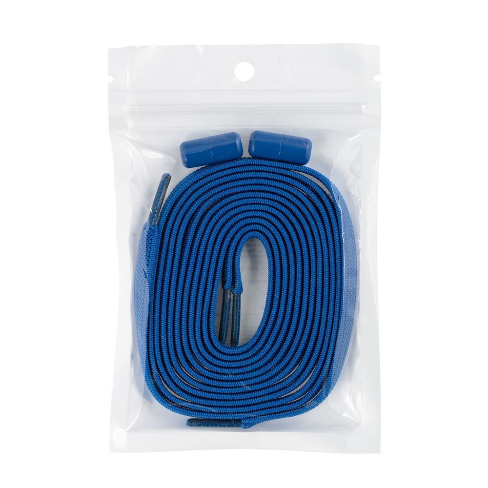 Шнурки эластичные с застежкой 6 мм, №9 с. Синий, Gamma GBG-06