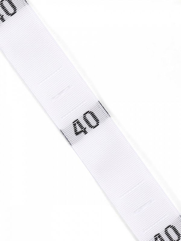 Размерники жаккардовые тафта 40 белый 10х32 мм ТВ в рул. 500 шт