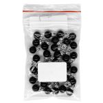 Пуговицы на ножке 8мм (black (черный)), GE18, 36 шт