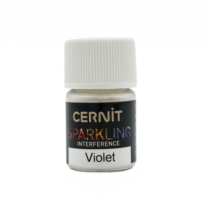 Мика-порошок, слюда Interference/проявляющийся "Sparkling Powder" 5 гр. Cernit, 900 violet/фиолетовый