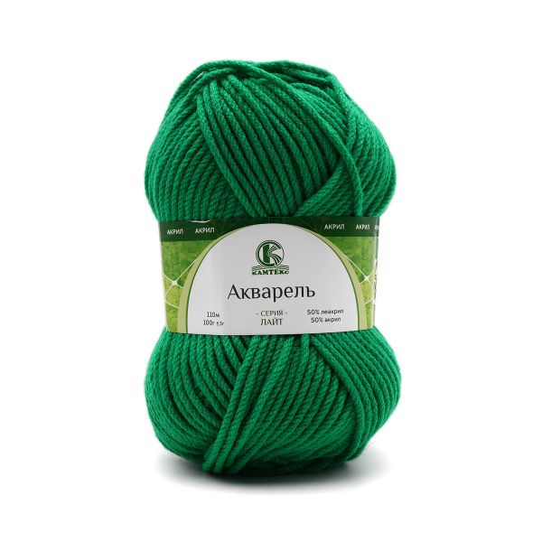 Пряжа Камтекс Акварель / уп.5 мот. по 100 г, 110 м, 044 трава