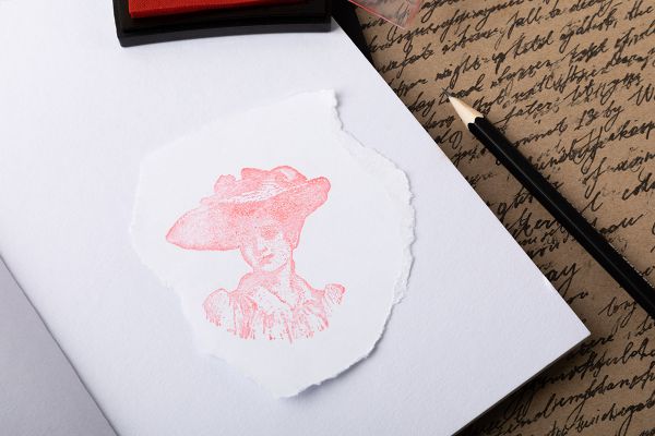 Штамп 5.8х7.2 см, 07 Девушка (портрет), Mr.Painter TSM-01