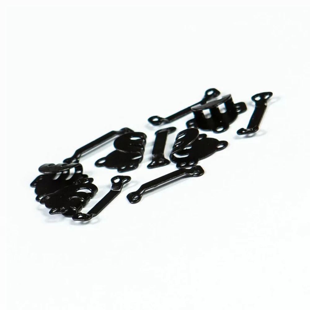 Крючки брючные (юбочные) пришивные 11 мм (15х21 мм), цв. черный, 50 шт, BIG