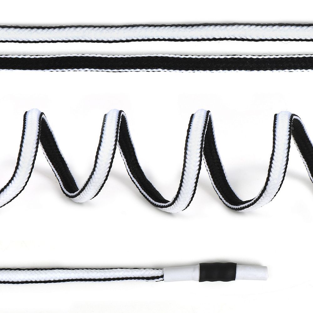 Шнурки круглые 08 мм, SLC018.1 длина 180 см двухцветные уп.100шт