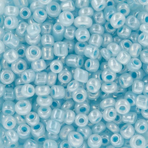 Бисер Zlatka 11/0 (2.1 мм), 100 г (10х10 г), №0143 св.голубой, GR