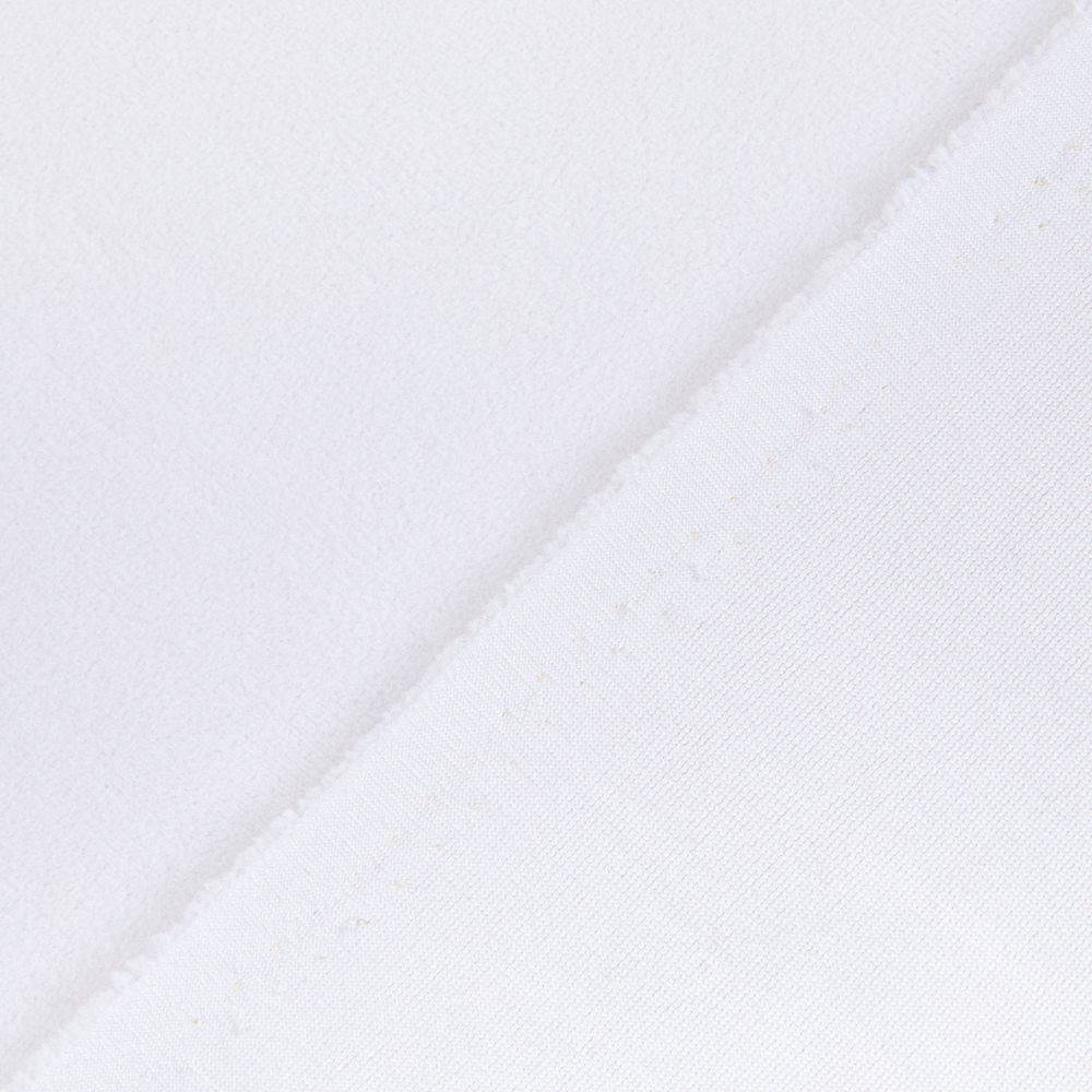 Велюр 240 г/м², 150х185±5 см, белый/white, Gamma VELRN