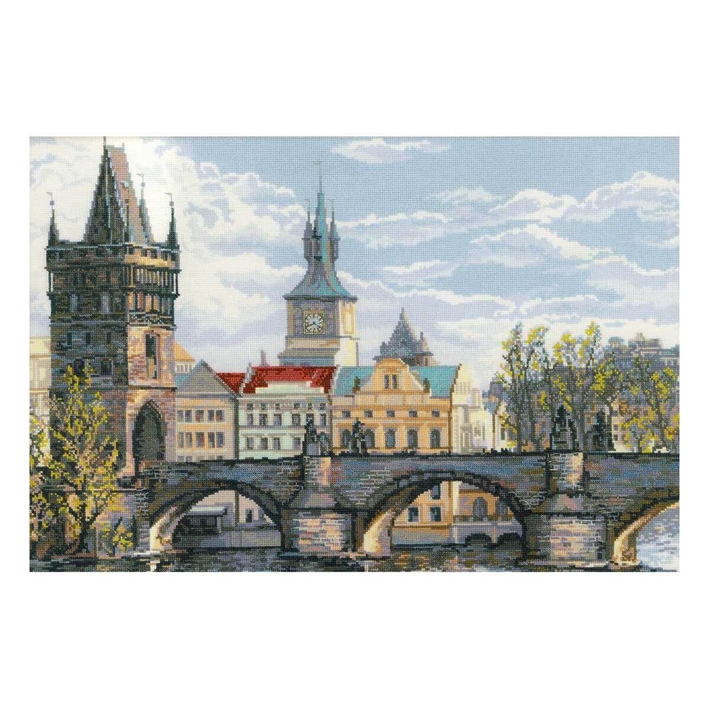 Набор для вышивания нитками Риолис, Прага. Карлов мост, 60х40 см