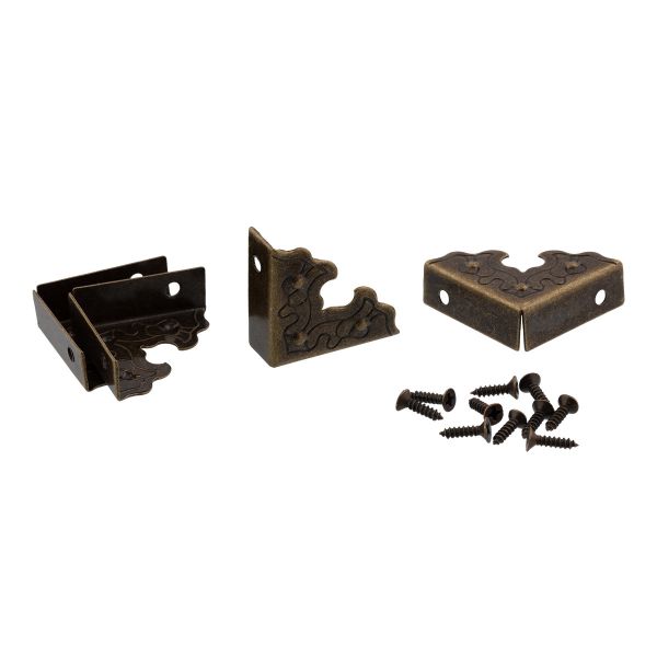 Уголок для шкатулок 3х2.2 см, 1 шт, 01 бронза, Промысел WF-009