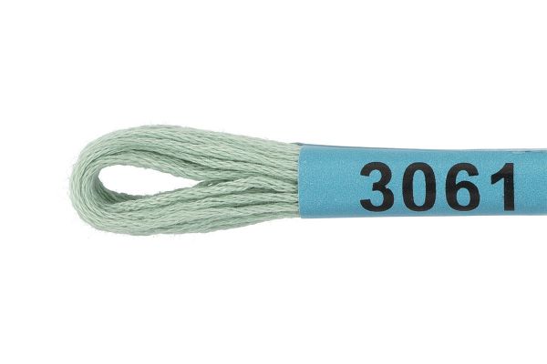 Мулине Gamma 100% хлопок, цв.3061 мята, 24 мотка по 8 метров