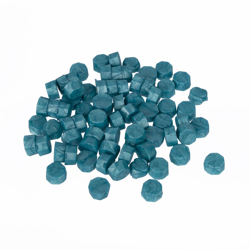 Сургуч восковой 20 г, 04 голубой перламутр, Mr.Painter SWT-01