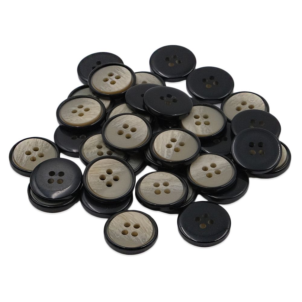 Пуговицы 4 прокола 28L (18мм), (Beige (бежевый)), 36 шт