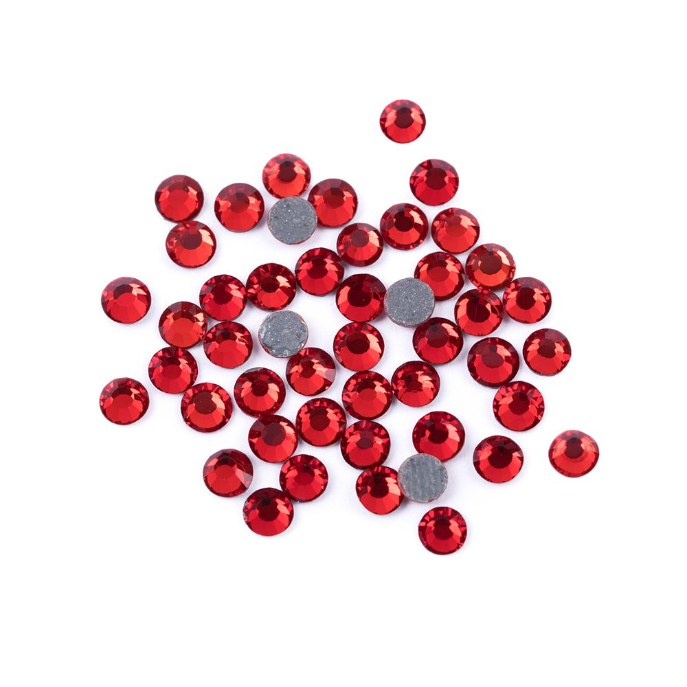 Стразы клеевые стекло 3.9 мм, 5х48 шт, SS16 №20 св.красный (Light Siam), Zlatka ZRTG-1648