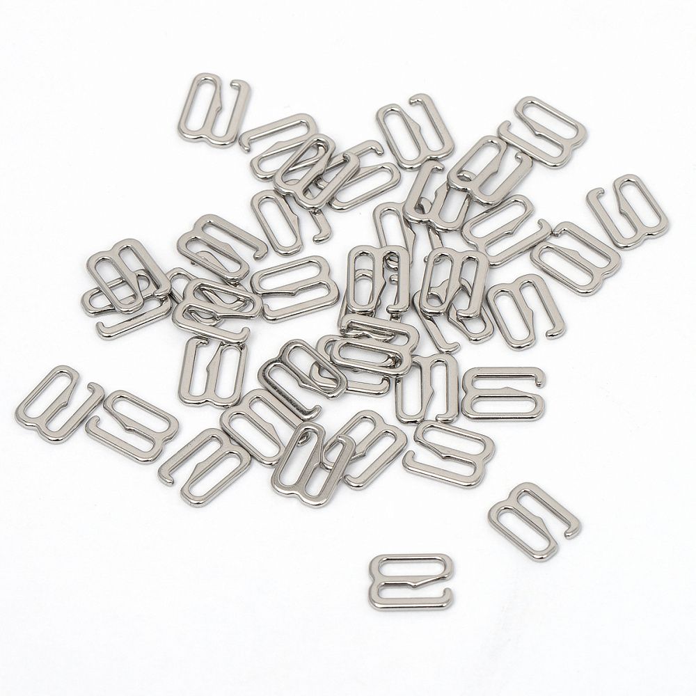 Крючки для купальника металл 8.0 мм, никель, 1000 шт