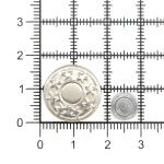 Пуговицы джинсовые ⌀17 мм, фиксированная ножка, сталь, 8 звезд, никель, 100 шт, New Star