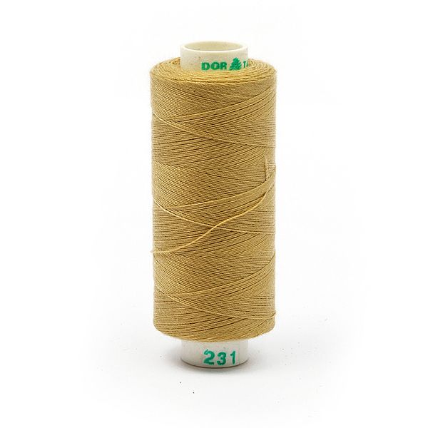 Нитки швейные бытовые Dor Tak 40/2, 366 м / 10 кат., 231 бежевый