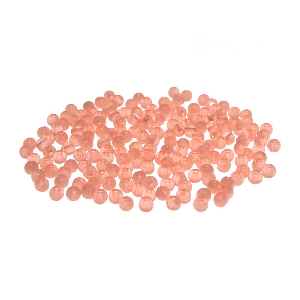 Бусины пластик ⌀4 мм, полупрозрачные, 20 г, 600±20шт, Astra&amp;Craft, 006 персиковый