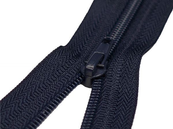 Молния спираль (витая) (цв.SBS) брючная Т4 (4 мм) 1 зам., н/раз., 20 см, автомат, S-233 темно-синий, 100 шт