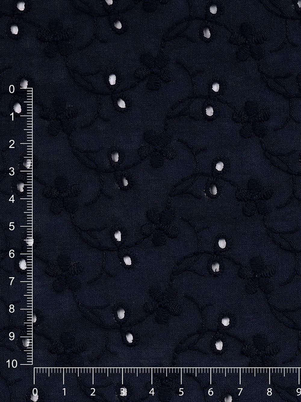 Ткань шитьё (прошва) 100 г/м², 150 см / 2 метра, TBY.Emb.8067.16, 16 т.синий