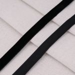 Лента бархатная (тесьма) 09.0 мм / 32.9±2 метров, 0081-1006 (8611 черный (141758))