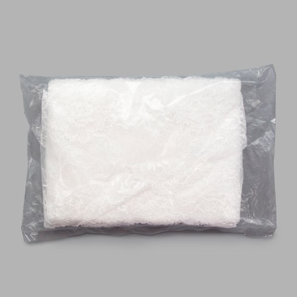 Кружево бельевое эластичное 165 мм / 10 м, цвет белый