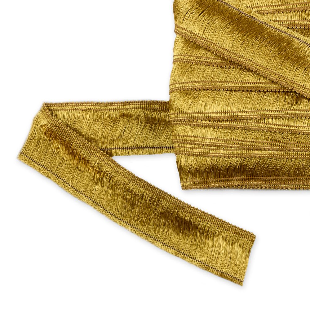 Бахрома отделочная 40.0 мм / 25 метров, золото, Gamma 568