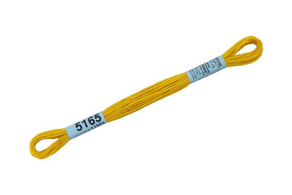 Мулине Gamma 100% хлопок, цв.5165 яр-желтый, 24 мотка по 8 метров