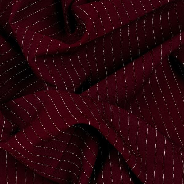 Габардин кач-во Фухуа 180 г/м², 150 см / 1 метр, в полоску, TBY.Gbf.st.24102.1.3.1, цв.03 бордовый