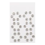 Кнопка пришивная металл ⌀8.2 мм, никель, 36 шт