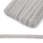 Тесьма отделочная Шанель 13 мм, 25 м, SR012 серый