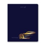 Тетрадь ученическая общая, тиснение золотой фольгой, A5 48 л. на скобе 65 г/м², белизна 100% 10 шт клетка, 01515 Со скоростью света, Светоч Т199