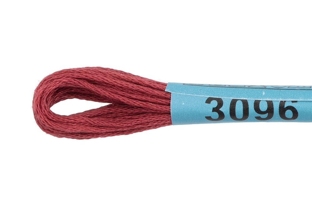 Мулине Gamma 100% хлопок, цв.3096 т.розово-бежевый, 24 мотка по 8 метров