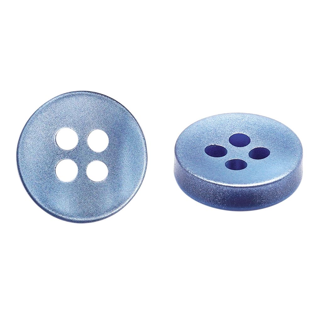 Пуговицы 4 прокола 18L (11мм), пластик (col.04 синий), CN_2846, 72 шт