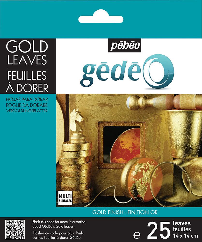 Фольга зеркальная Gedeo 12 листов, 766549 золото, Pebeo