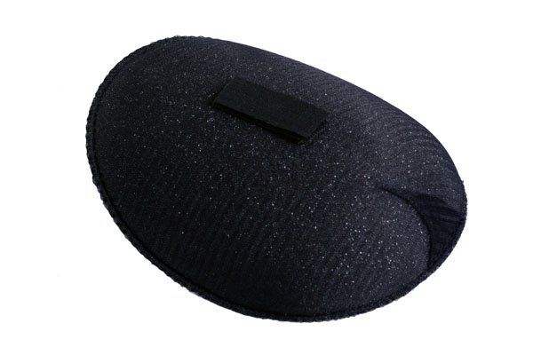 Плечевые накладки (подплечники) реглан на липучке 110х165х15 мм, Рк15 черный, 50 пар