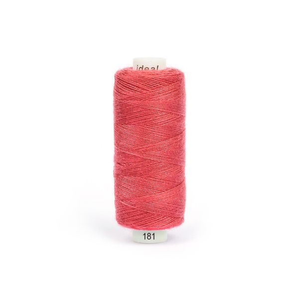 Нитки швейные бытовые Ideal 40/2, 366 м / 10 кат., 181 розовый