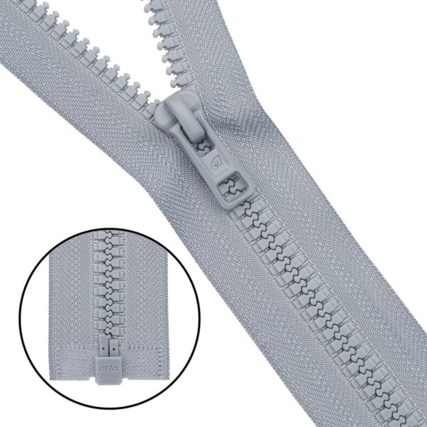 Молния трактор Arta Т6 (6 мм) 1 зам., разъем., 85 см, (2076), A396 жемчуг, НОВЫЙ МАТОВЫЙ ЗАМОК, уп.50 штук