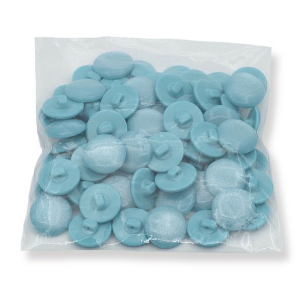 Пуговицы на ножке 32L (20мм), пластик (col.17 голубой), 72 шт, CR P-45