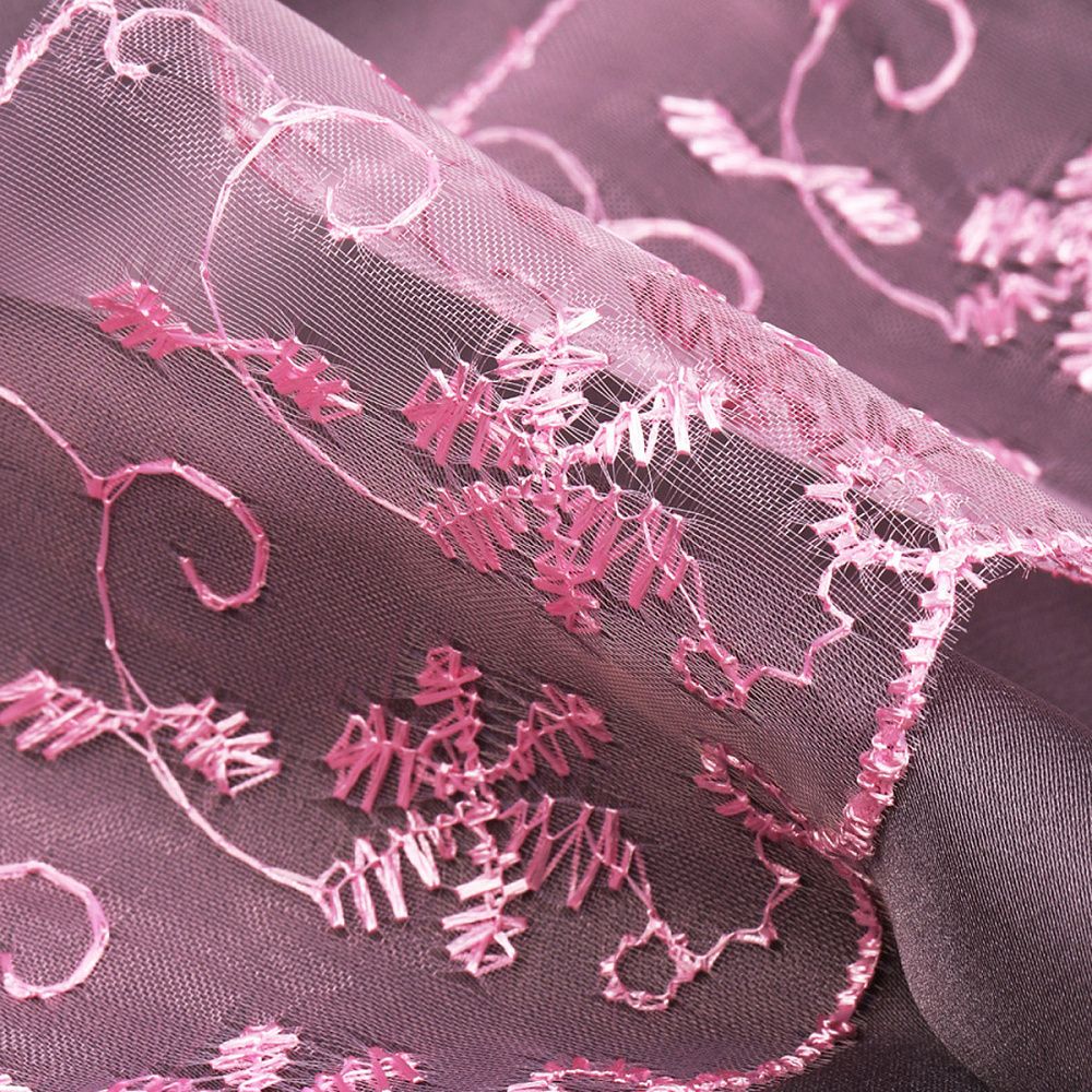 Кружево капроновое 65 мм / 13.7 м, 30011 цв.093(147S) розовый, Kruzhevo