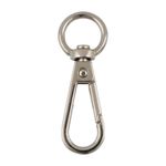 Карабин металл 13.0 мм (45х17 мм), 10 шт, 04 никель, Gamma GH 111/13/10