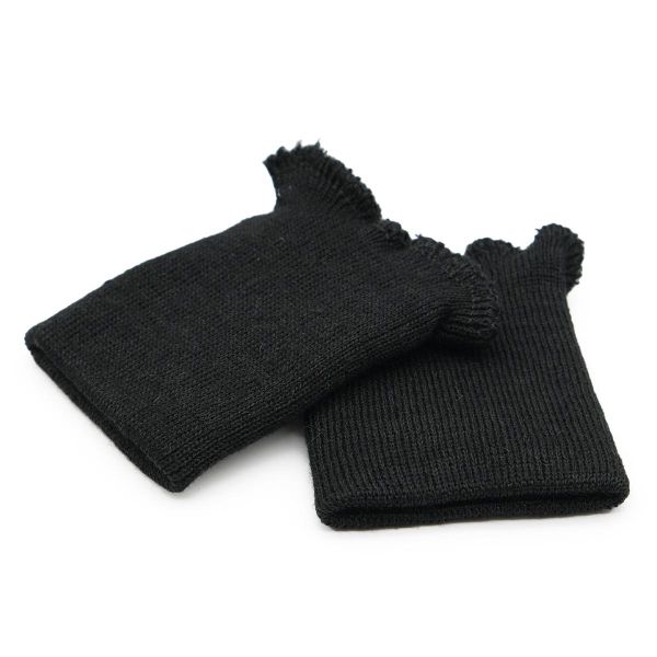 Манжеты трикотажные 7.0х9.0 см, тонкие, 14 кл, 1х1, 004 черный