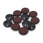 Пуговицы на ножке 40L, 25 мм, Brown, коричневый, 12 шт