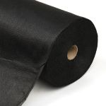 Флизелин клеевой точечный нитепрошивной 44 г/м², цв.черный, шир.90см, 100м