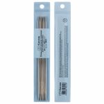 Спицы чулочные металл ⌀4.0 мм, 20 см, никель, Gamma MK5