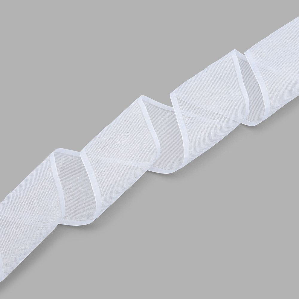 Лента для бантов (капрон) _8 см, 25 м (белый) С3501