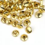 Хольнитены двухсторонние сталь 9х9 мм, №33, TBY.5209 цв. золото уп. 1000 шт, TBY