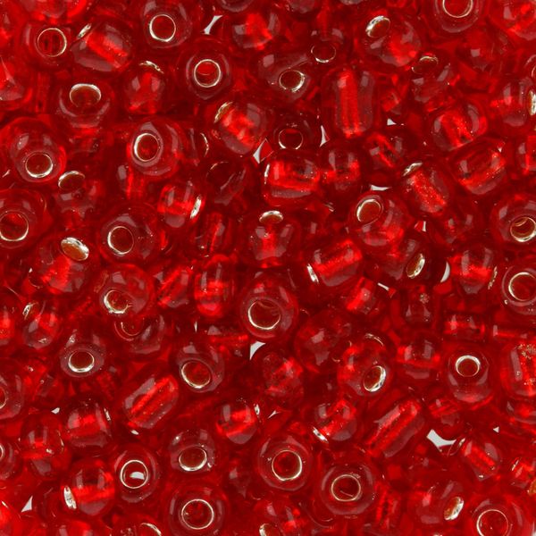 Бисер Zlatka 8/0 (2.9 мм), 100 г (10х10 г), №0025B красный, GR