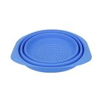 Дуршлаг силиконовый 27.5х23.5х14 см, круглый с ручками, Pan-Cake SPC-0008